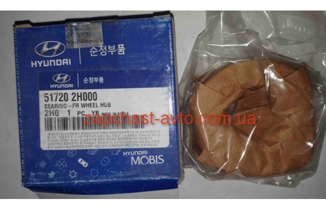 Подшипник передней ступицы Elantra 06-, Ceed, Cerato 08- Mobis  51720-2H000, BAH0155