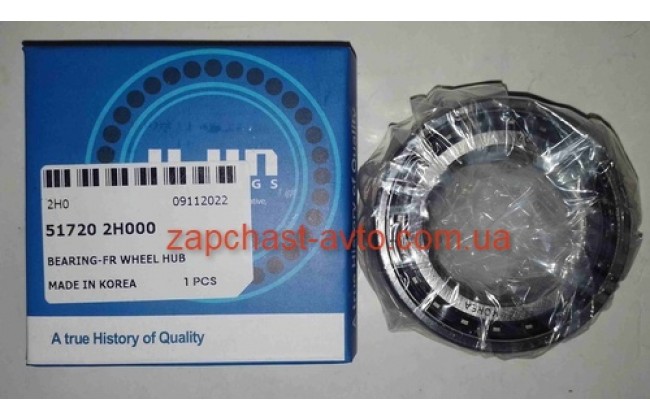 Подшипник передней ступицы Elantra 06-, Ceed, Cerato 08- Mobis  51720-2H000, BAH0155