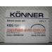 Тормозные колодки задние Geely CK(c ABS) Konner 1403060180, KBS-1242