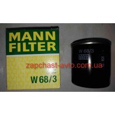 Фильтр масляный Geely CK, MK, Emgrand EC-7 Mann W68/3