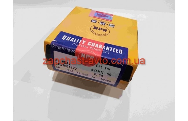 Кольца поршневые Accent 11-, Elantra 06-, Soul 1.4-1.6 NPR SWG30046ZZ050