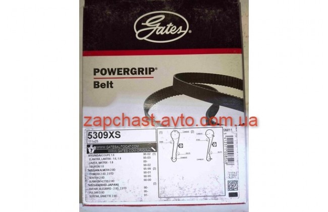 Ремень ГРМ Cerato 1,6L 04-06 Gates 24312-23002, 5309XS