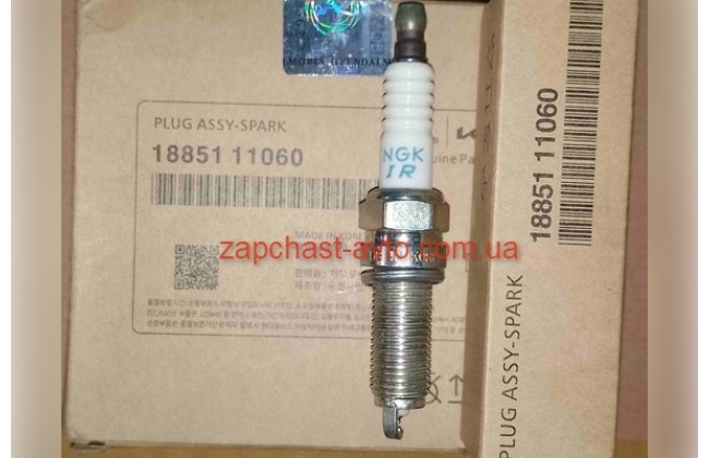 Свечи зажигания Santa Fe, Sonata, Optima 10-,2.4-2.7l Mobis 18851-11060, DILKR6A11