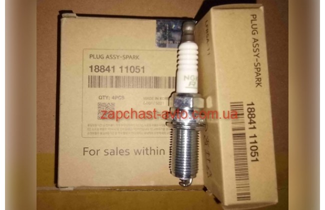 Свечи зажигания Hyundai Kia Mobis 2.0-2.4l 10-> 18841-11051, LFR5A-11
