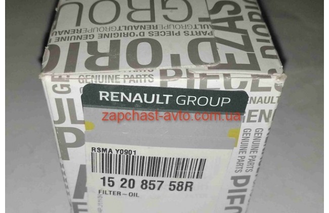 Фильтр масляный Megane IV, Scenic I IV 1.6-2.0I Renault 152085758R