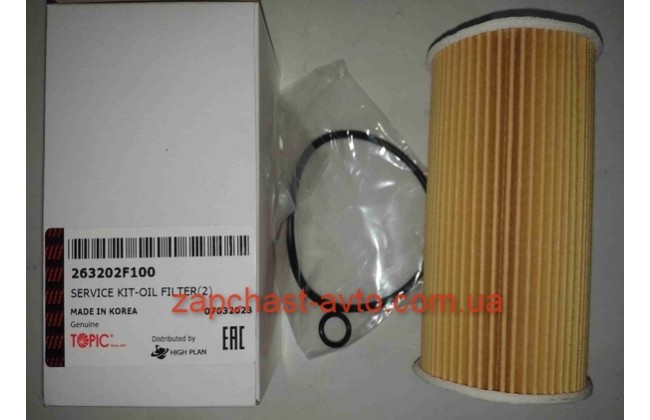 Фильтр масляный 2.0-2.2CRDi 10- Kia Hyundai KAP 26320-2F100